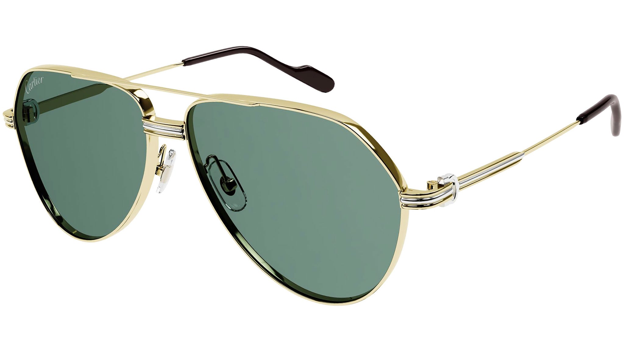 Occhiali da sole CARTIER CT0303S Smooth golden finish