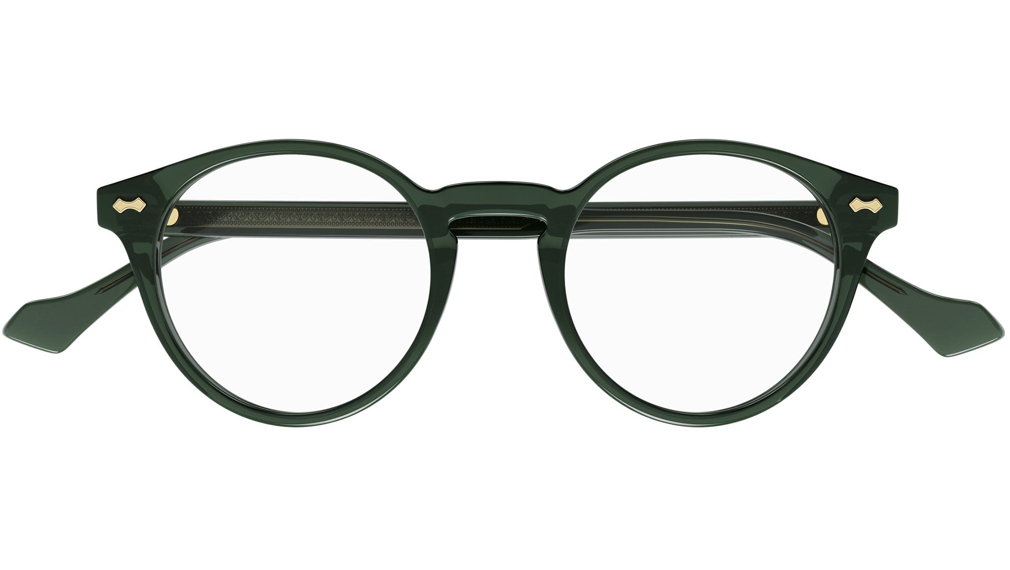 Occhiali da vista GUCCI GG0738O Shiny transparent green