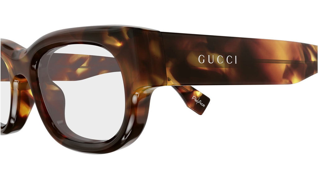 Occhiali da vista GUCCI GG1910O Shiny spotted reddish havana reace