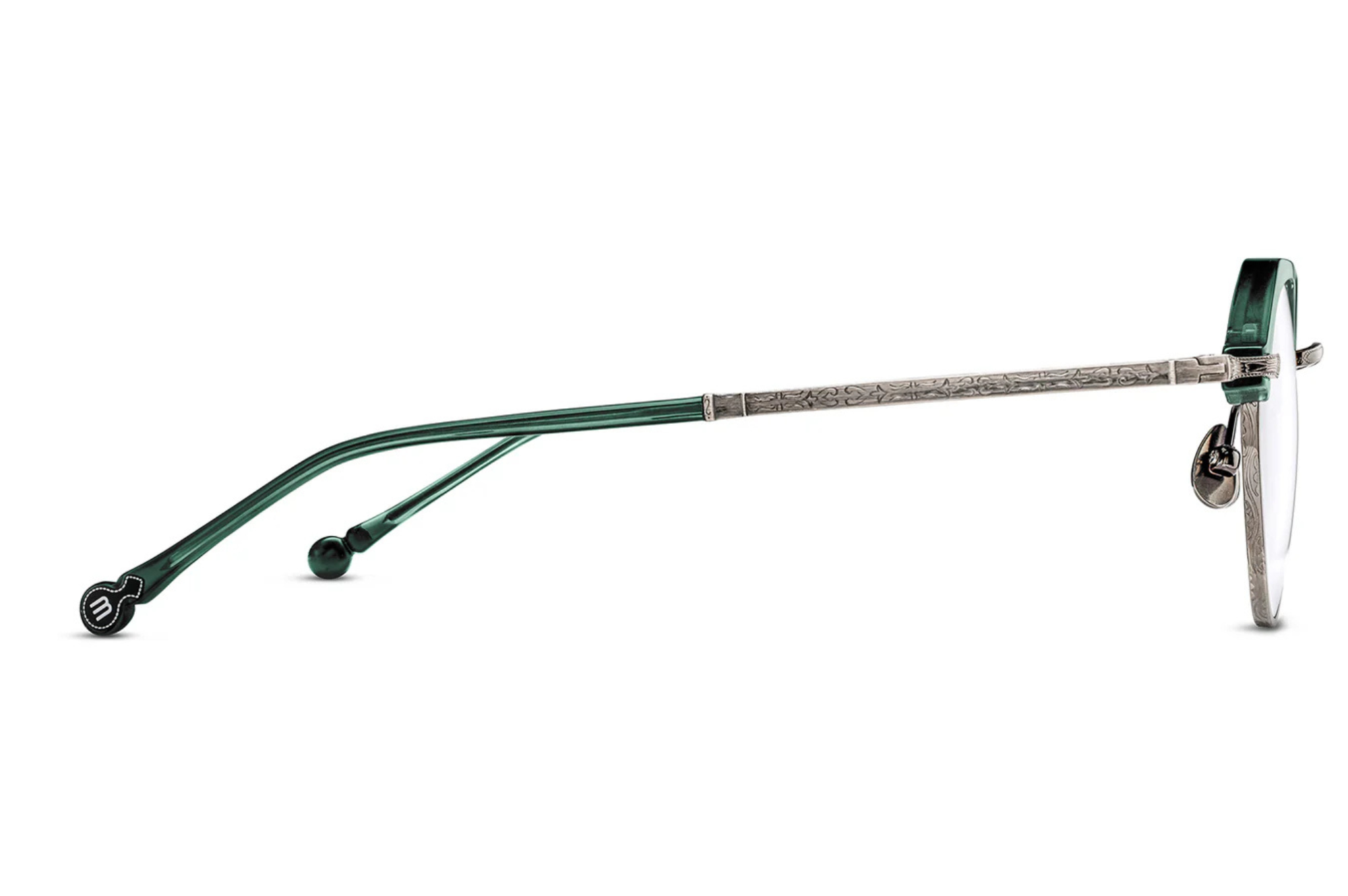 Occhiali da vista MATSUDA M2064 Matte Bottle Green - Antique Silver