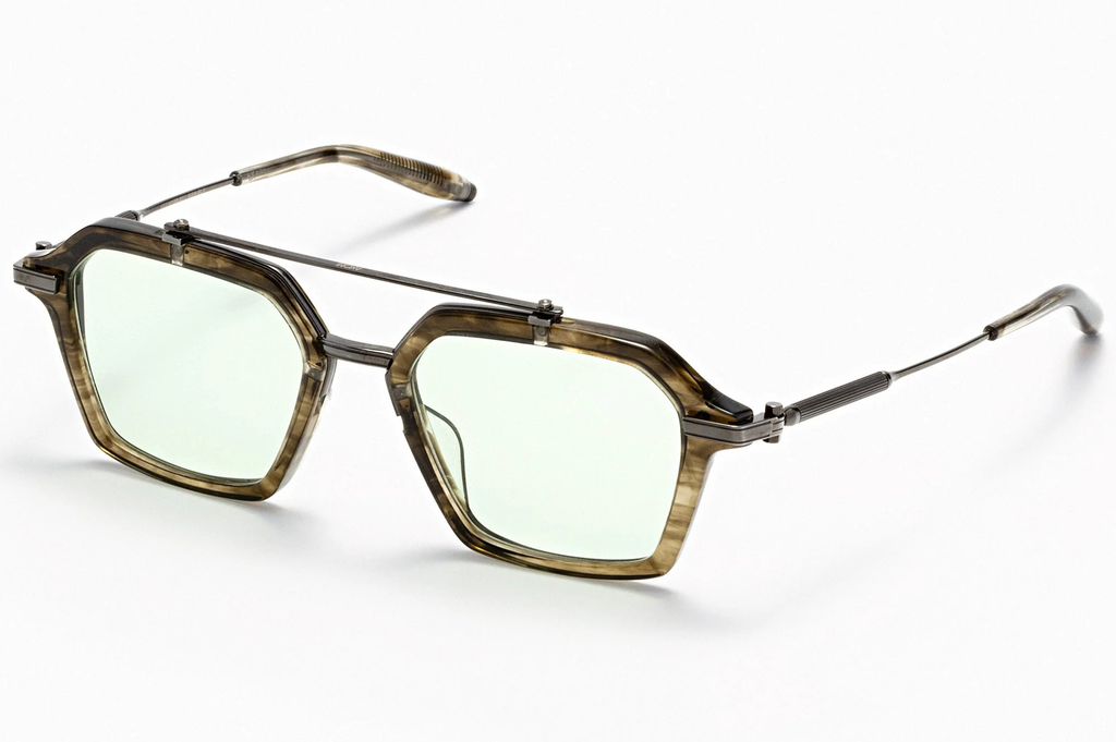 Occhiali da vista AKONI AKARI UNIVERSAL FIT Green Tortoise Swirl