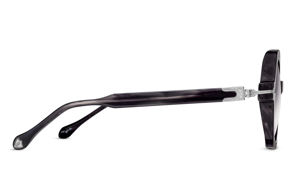 Occhiali da sole MATSUDA M2072 Black Stripe - Brushed Silver