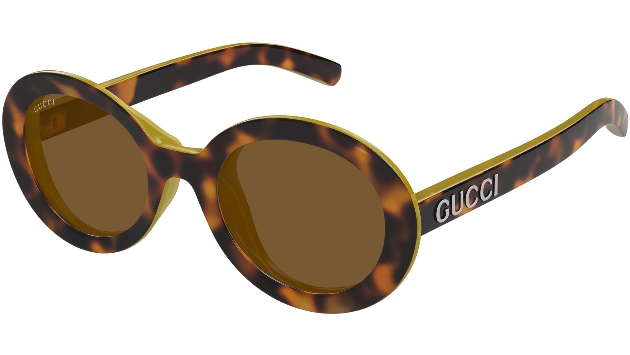 Occhiali da sole GUCCI GG1722SA Shiny spotted havana + yellow