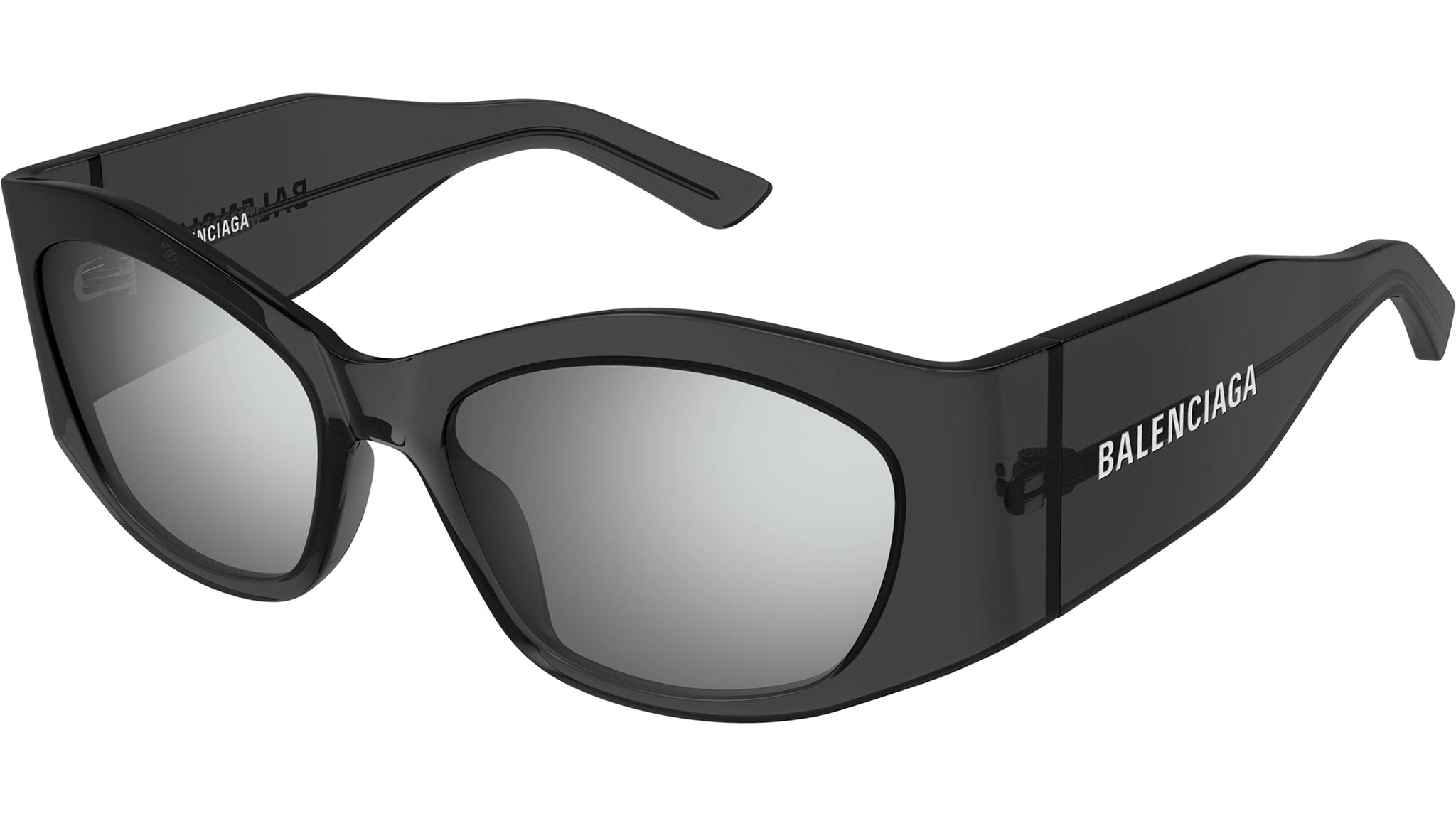 Occhiali da sole BALENCIAGA BB0329S Shiny transparent dark grey