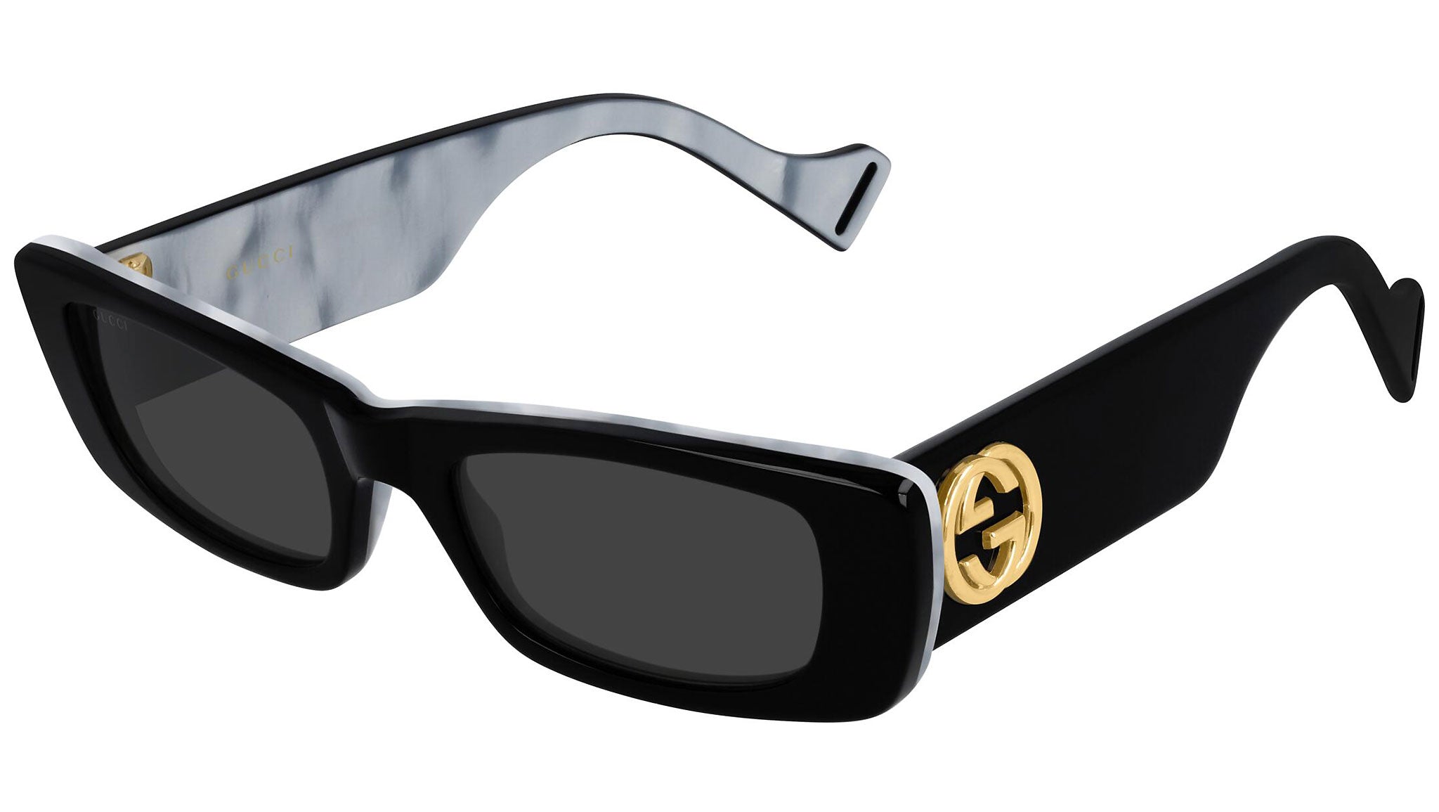 Occhiali da sole GUCCI GG0516S Shiny bilayer black and white mop