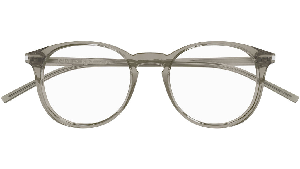 Occhiali da vista SAINT LAURENT Shiny transparent taupe
