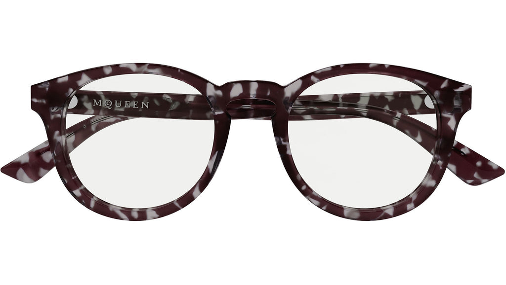 Occhiali da vista ALEXANDER MCQUEEN AM0514O Shiny grey dark havana