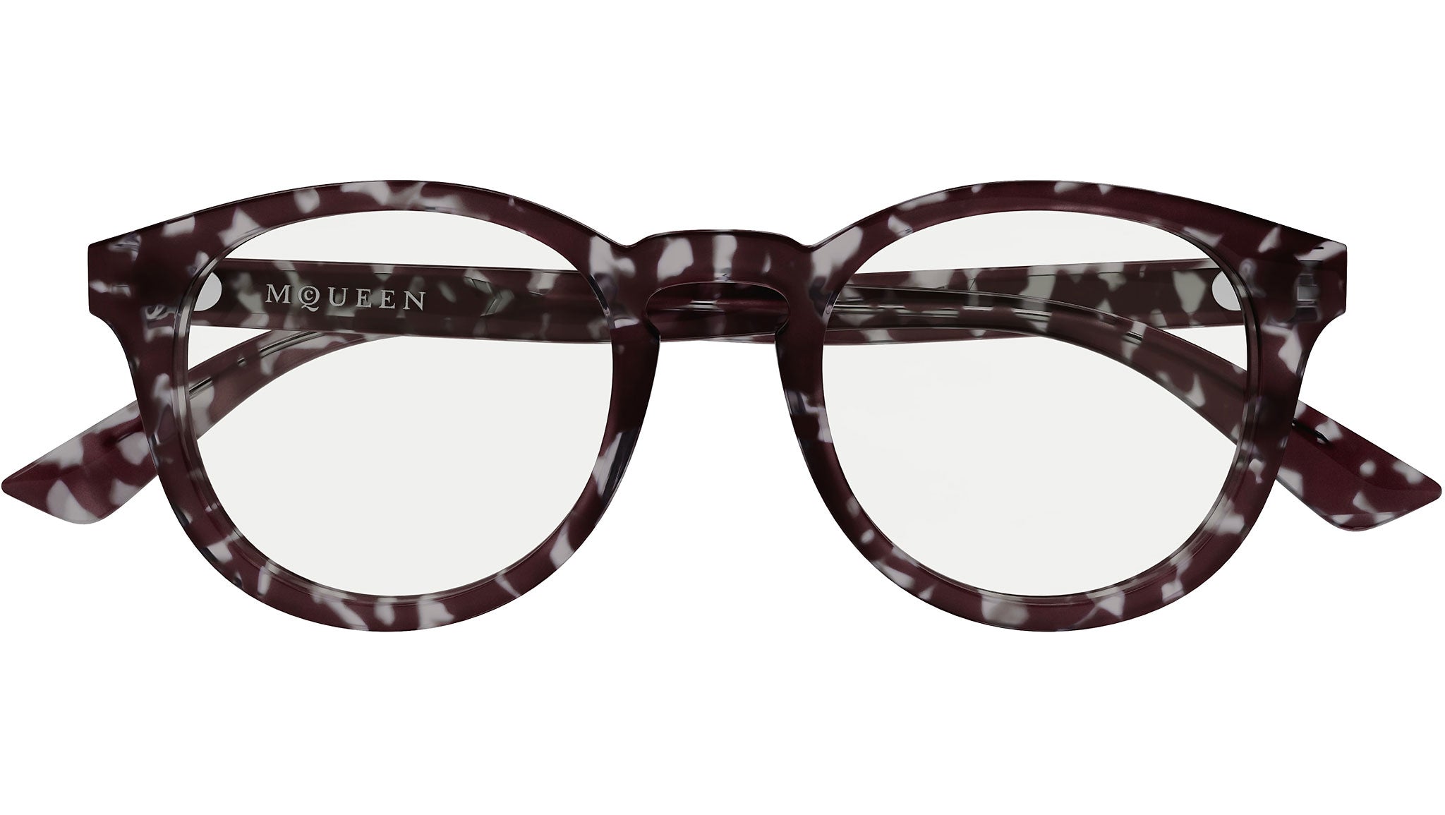 Occhiali da vista ALEXANDER MCQUEEN AM0514O Shiny grey dark havana