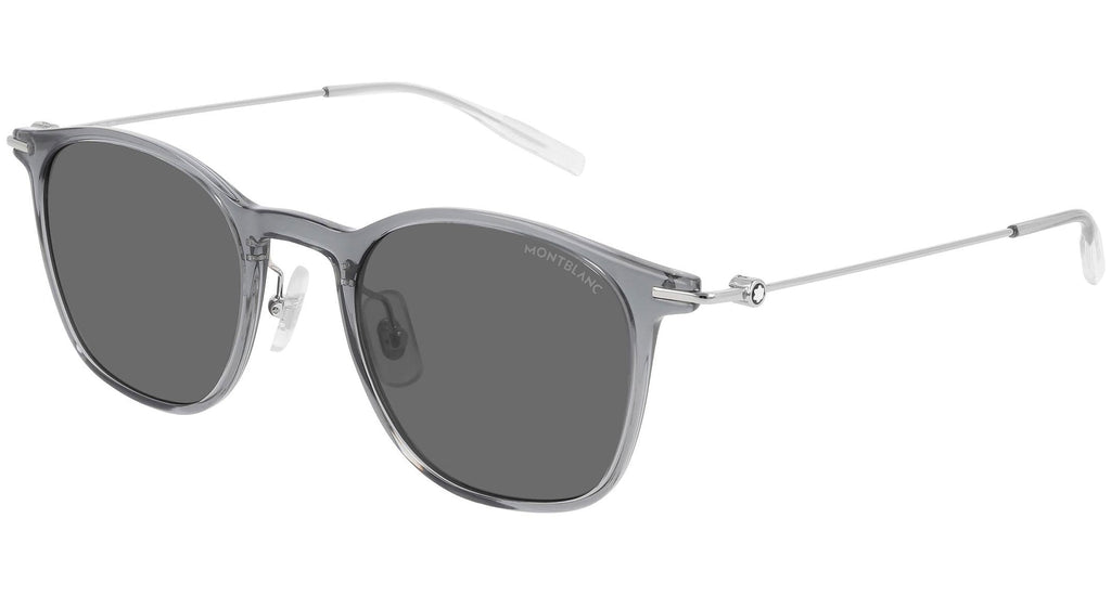 Occhiali da sole MONTBLANC MB0098S Shiny transparent grey copy of ab2884 mazzucchelli
