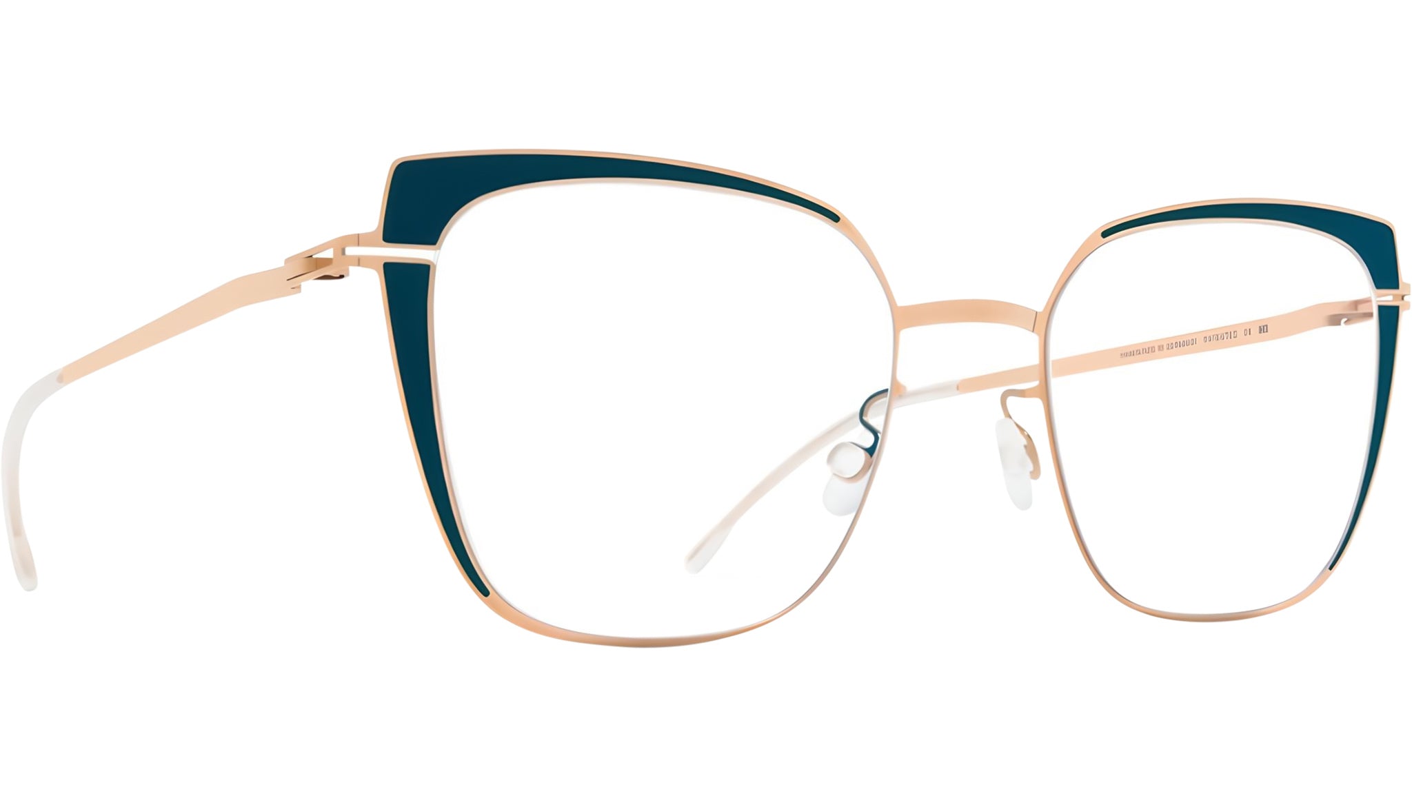 Occhiali da vista MYKITA VIOLA Champagne gold lagoon green