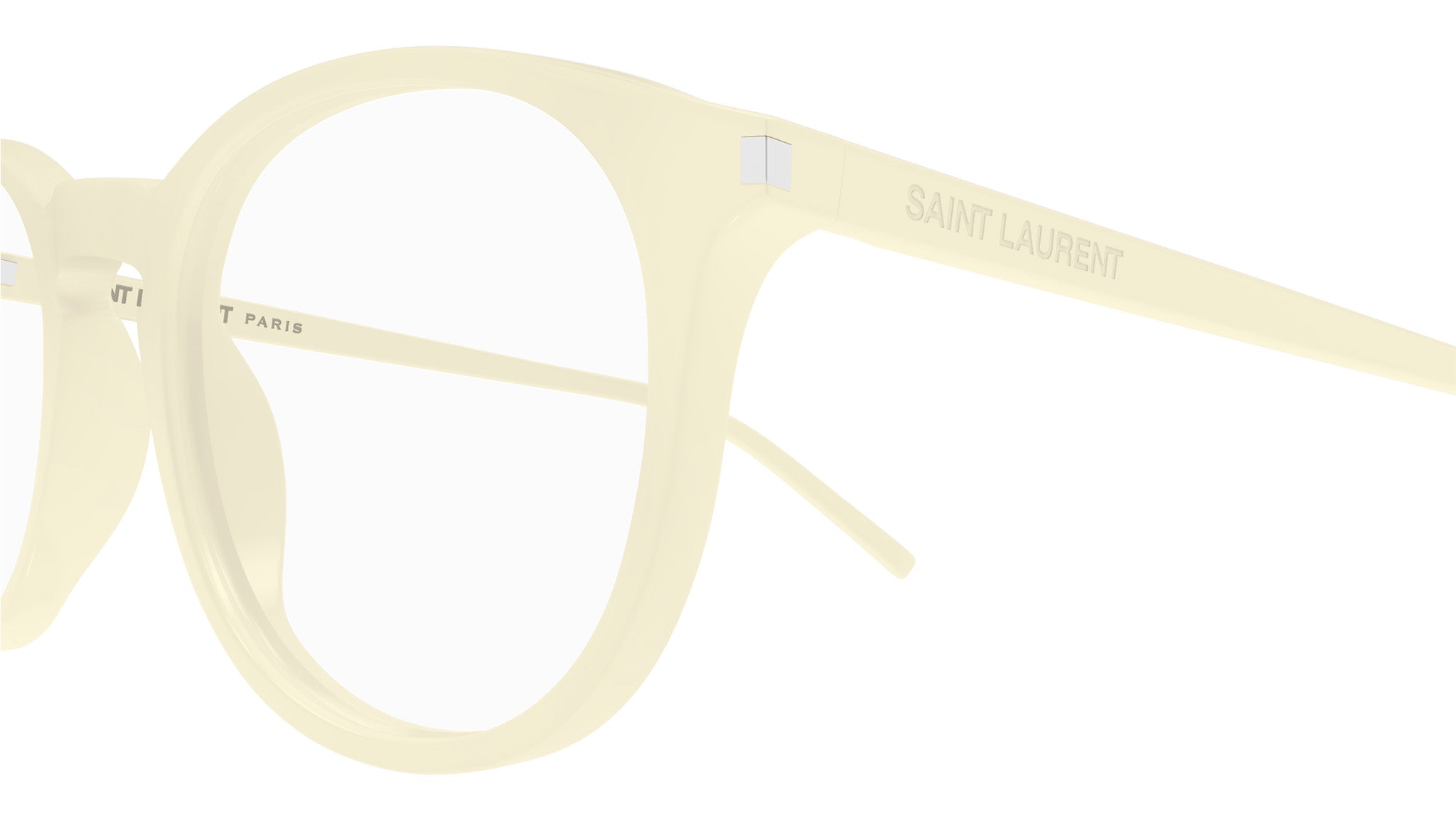 Occhiali da vista SAINT LAURENT Shiny solid ivory