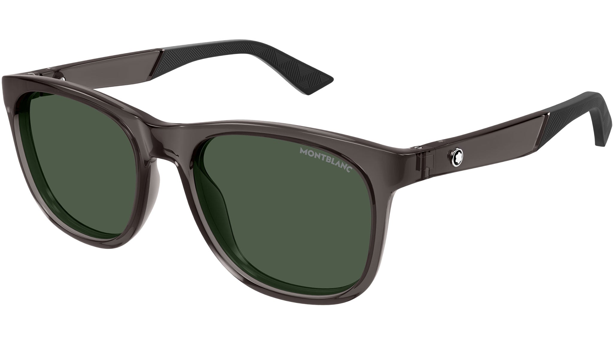 Occhiali da sole MONTBLANC MB0400S Shiny transparent grey