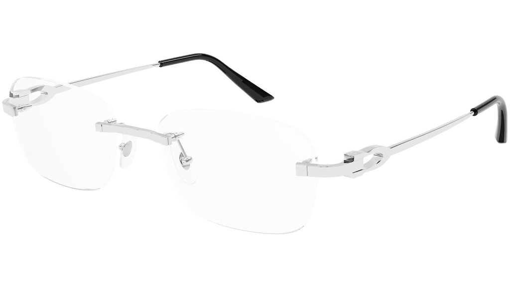 Occhiali da vista CARTIER CT0290O Smooth platinum finish