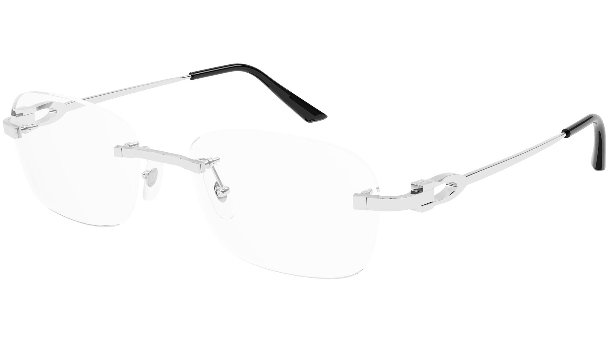 Occhiali da vista CARTIER CT0290O Smooth platinum finish