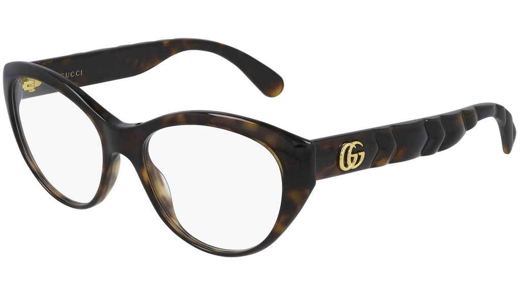Occhiali da vista GUCCI GG0812O Shiny dark havana
