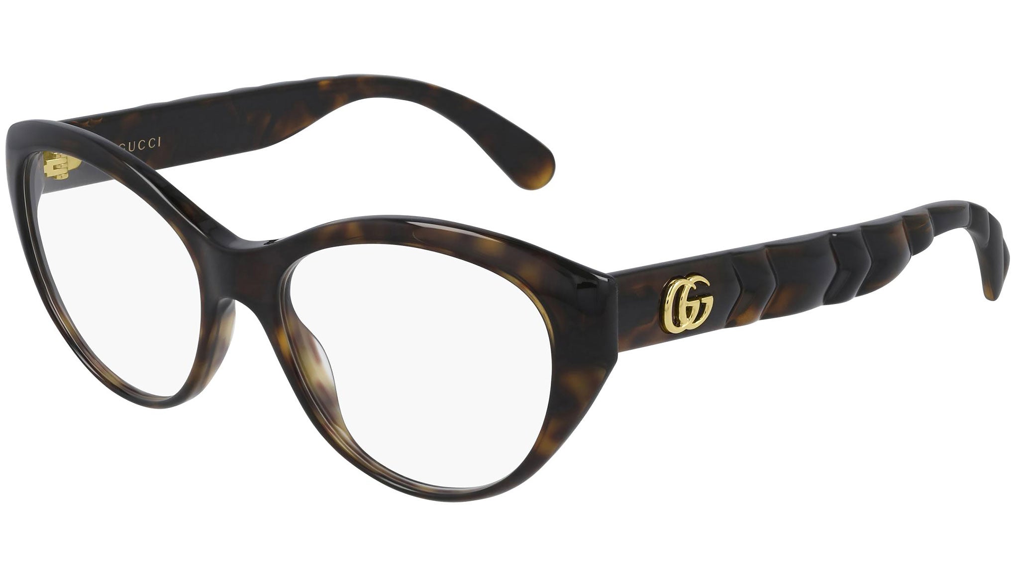 Occhiali da vista GUCCI GG0812O Shiny dark havana