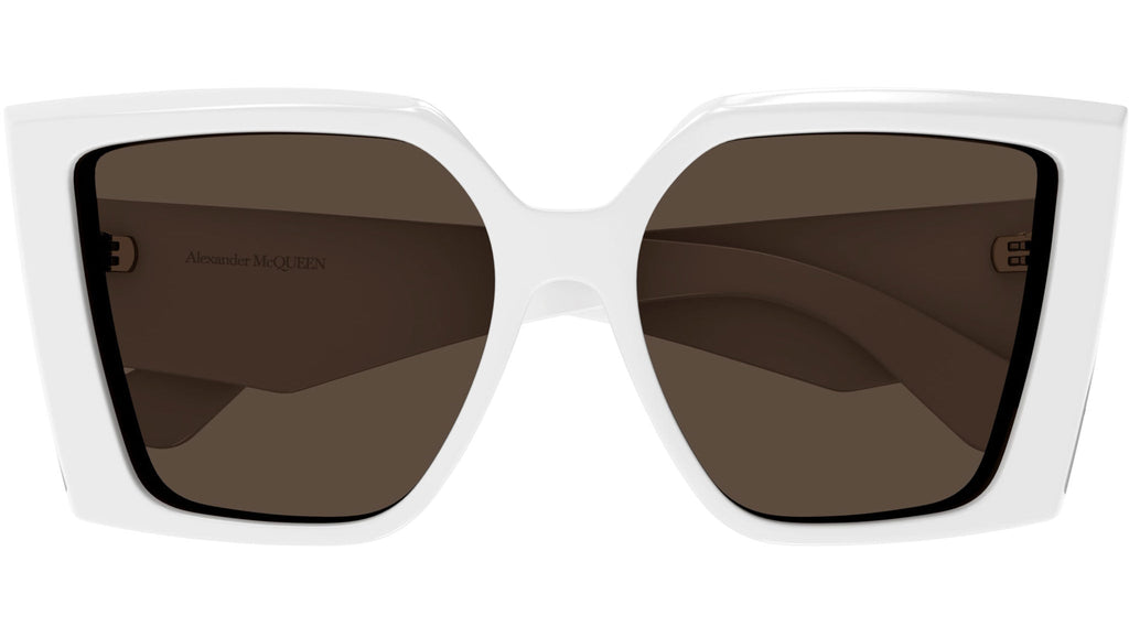 Occhiali da sole ALEXANDER MCQUEEN AM0467S Shiny solid white