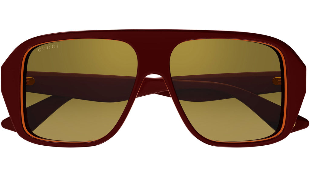 Occhiali da sole GUCCI GG1615S Shiny solid bilayer red orange red