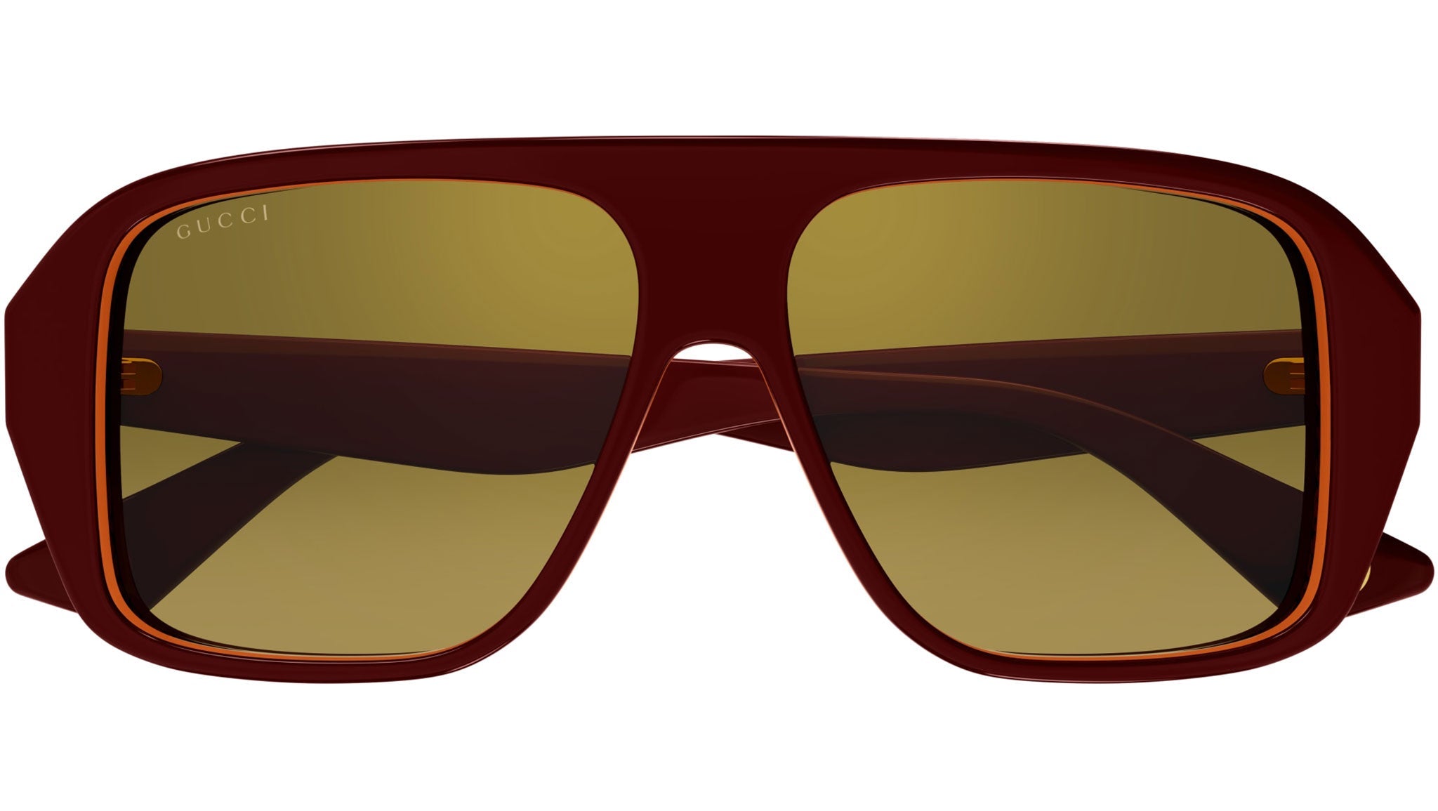 Occhiali da sole GUCCI GG1615S Shiny solid bilayer red orange red