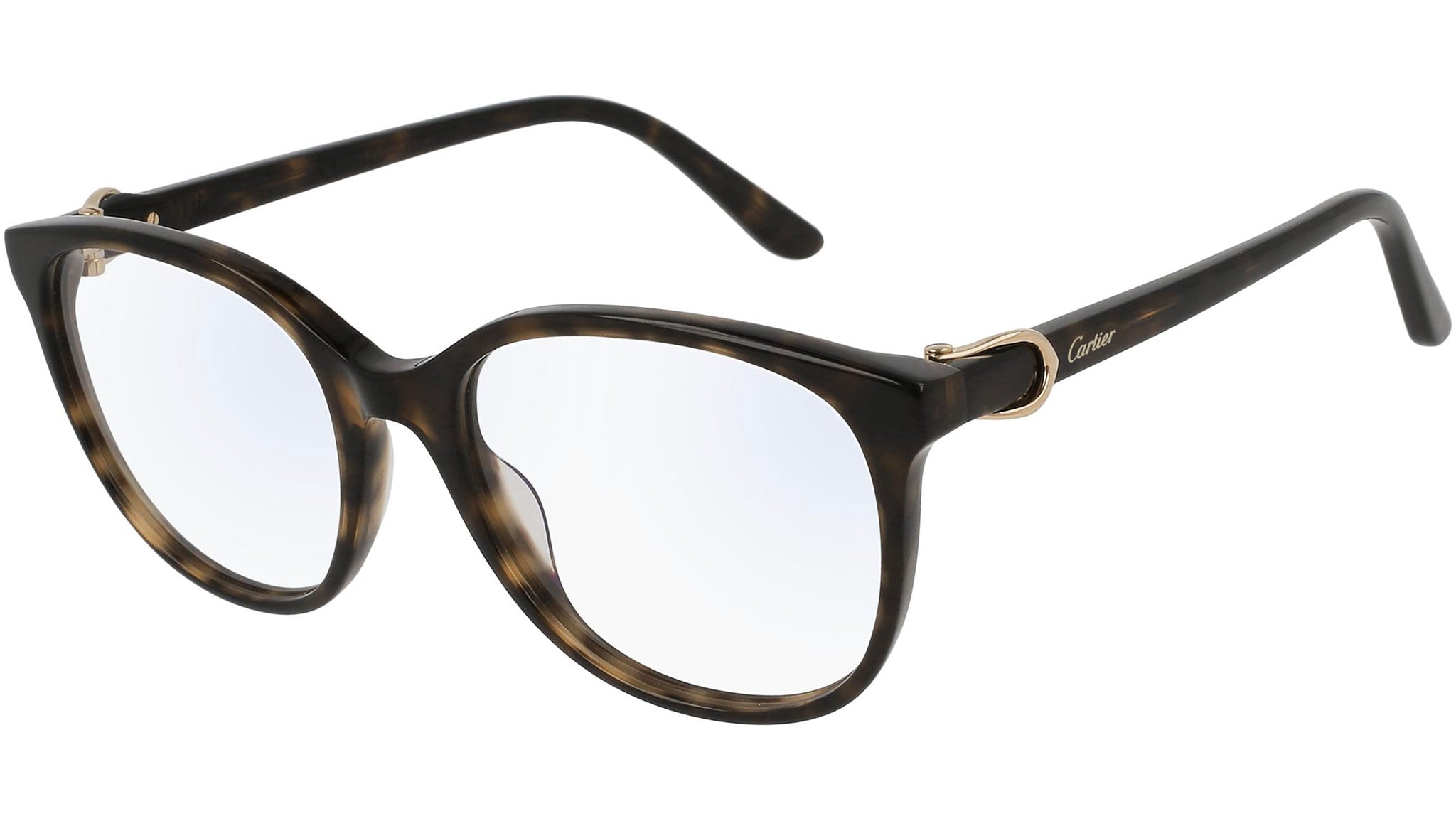 Occhiali da vista CARTIER CT0007O Shiny dark havana