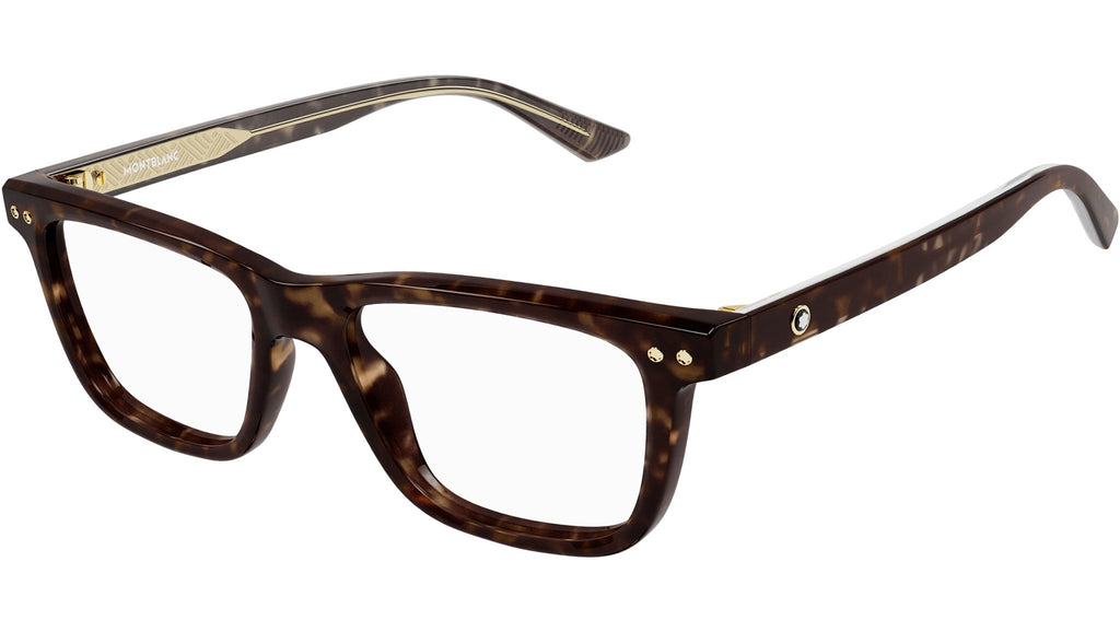 Occhiali da vista MONTBLANC MB0322O Shiny dark havana