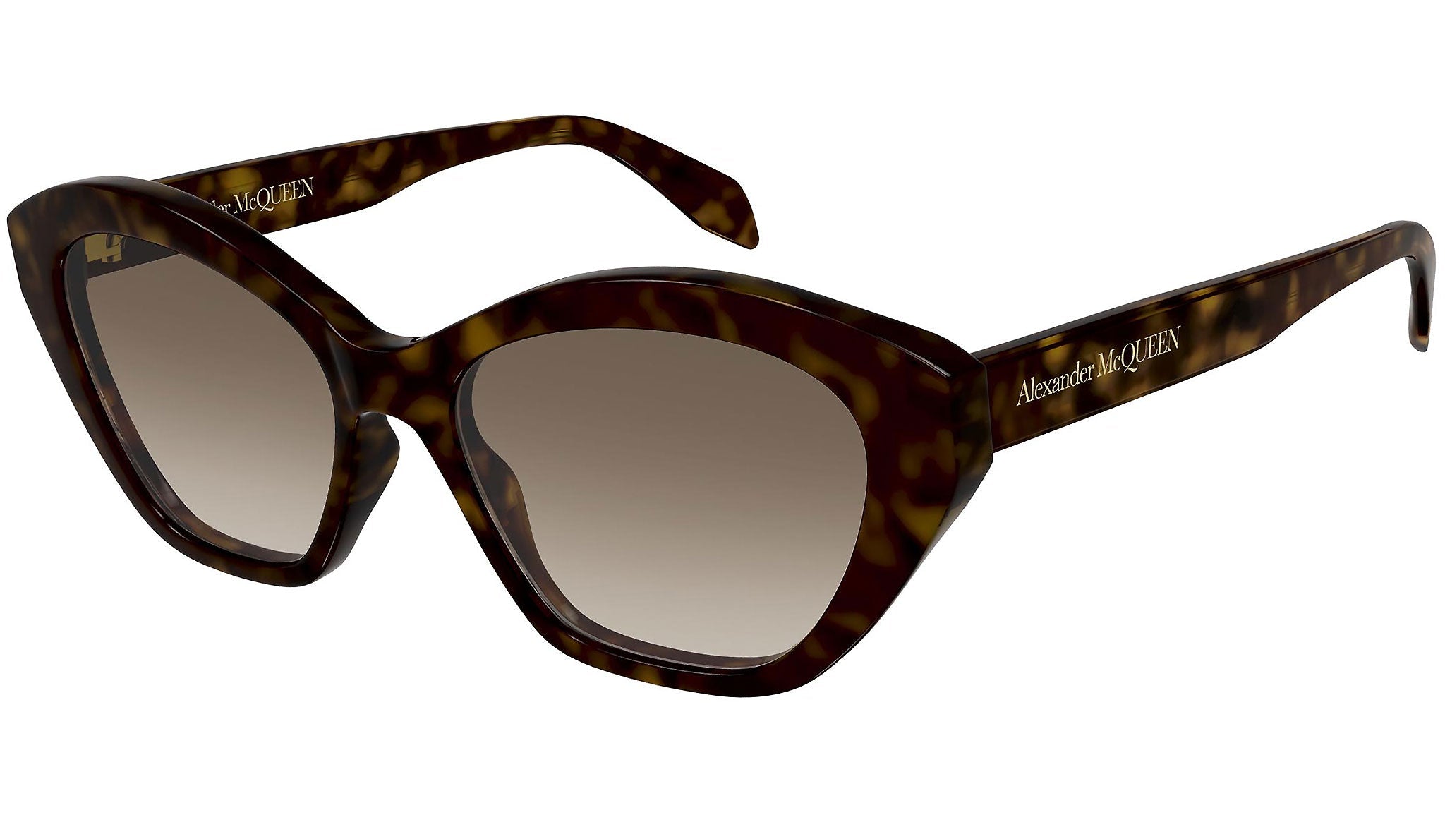 Occhiali da sole ALEXANDER MCQUEEN AM0355S Shiny dark havana