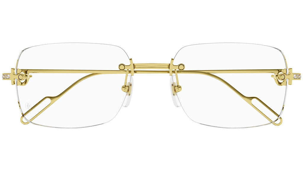 Occhiali da vista CARTIER CT0421O Yellow solid gold