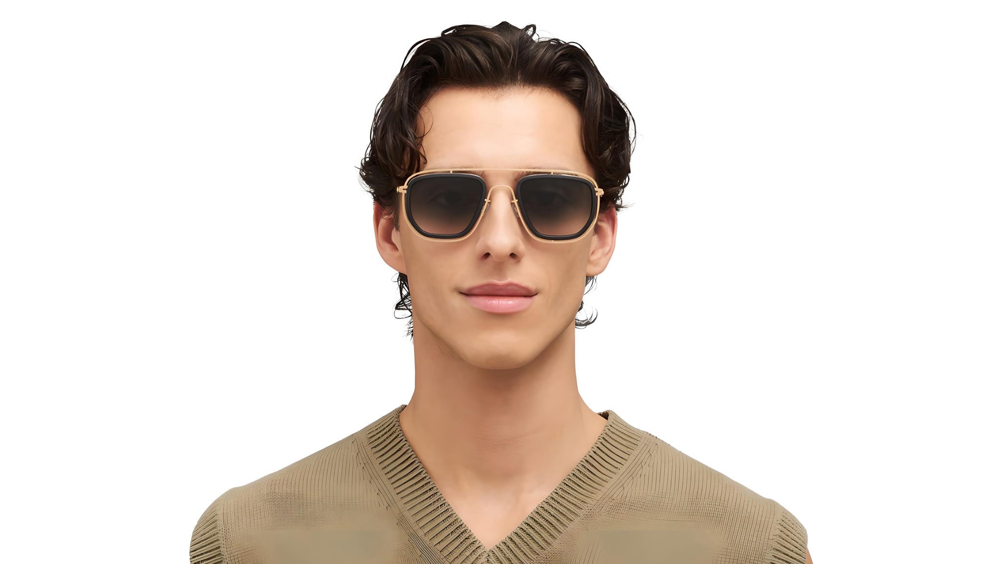 Occhiali da sole MYKITA FERLO Pitch black glossy gold
