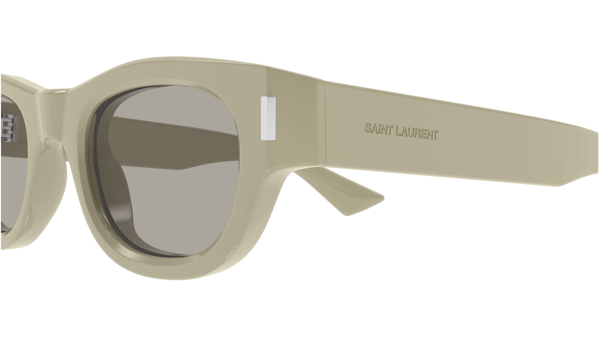 Occhiali da sole SAINT LAURENT SL761 Shiny solid light kaki