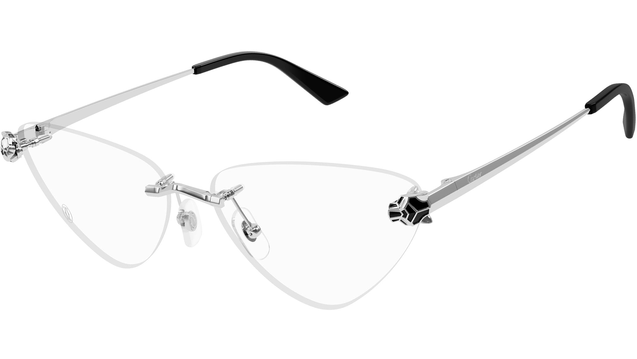 Occhiali da vista CARTIER CT0448O Smooth platinum finish