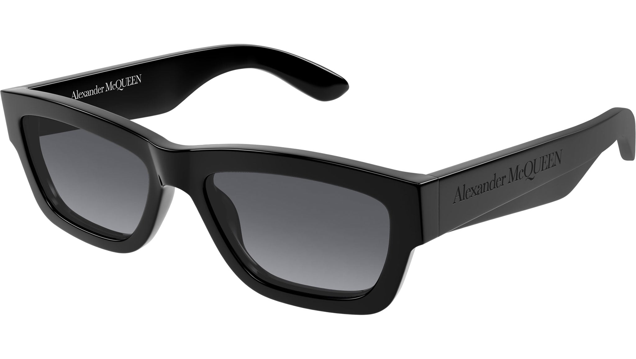 Occhiali da sole ALEXANDER MCQUEEN AM0419S Shiny solid black
