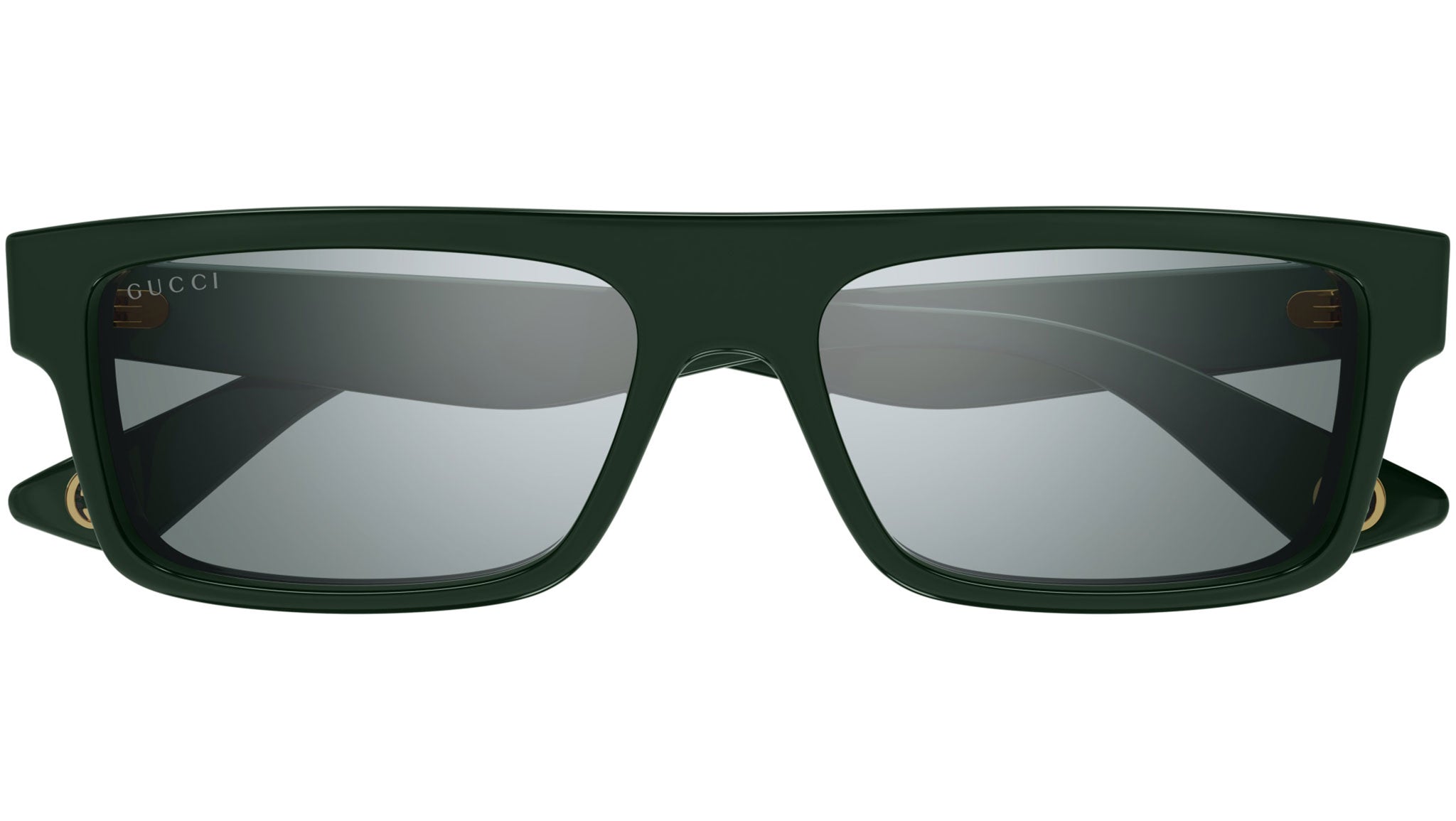Occhiali da sole GUCCI GG1616S Shiny solid bilayer green grey