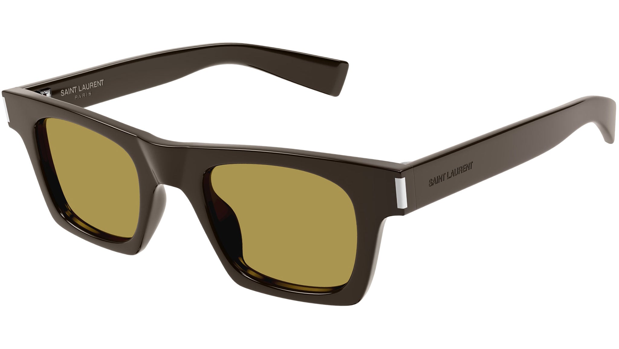Occhiali da sole SAINT LAURENT SL719 Shiny solid dark brown