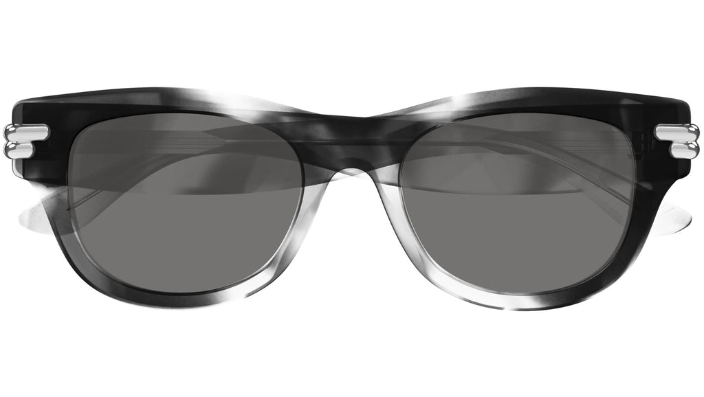 Occhiali da sole BOTTEGA VENETA BV1323SK Shiny macro squared spotted black havana