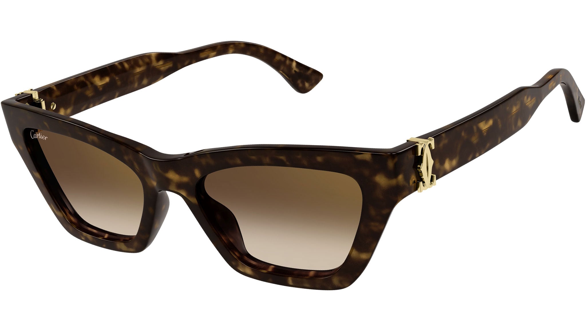 Occhiali da sole CARTIER CT0437S Dark tortoiseshell effect