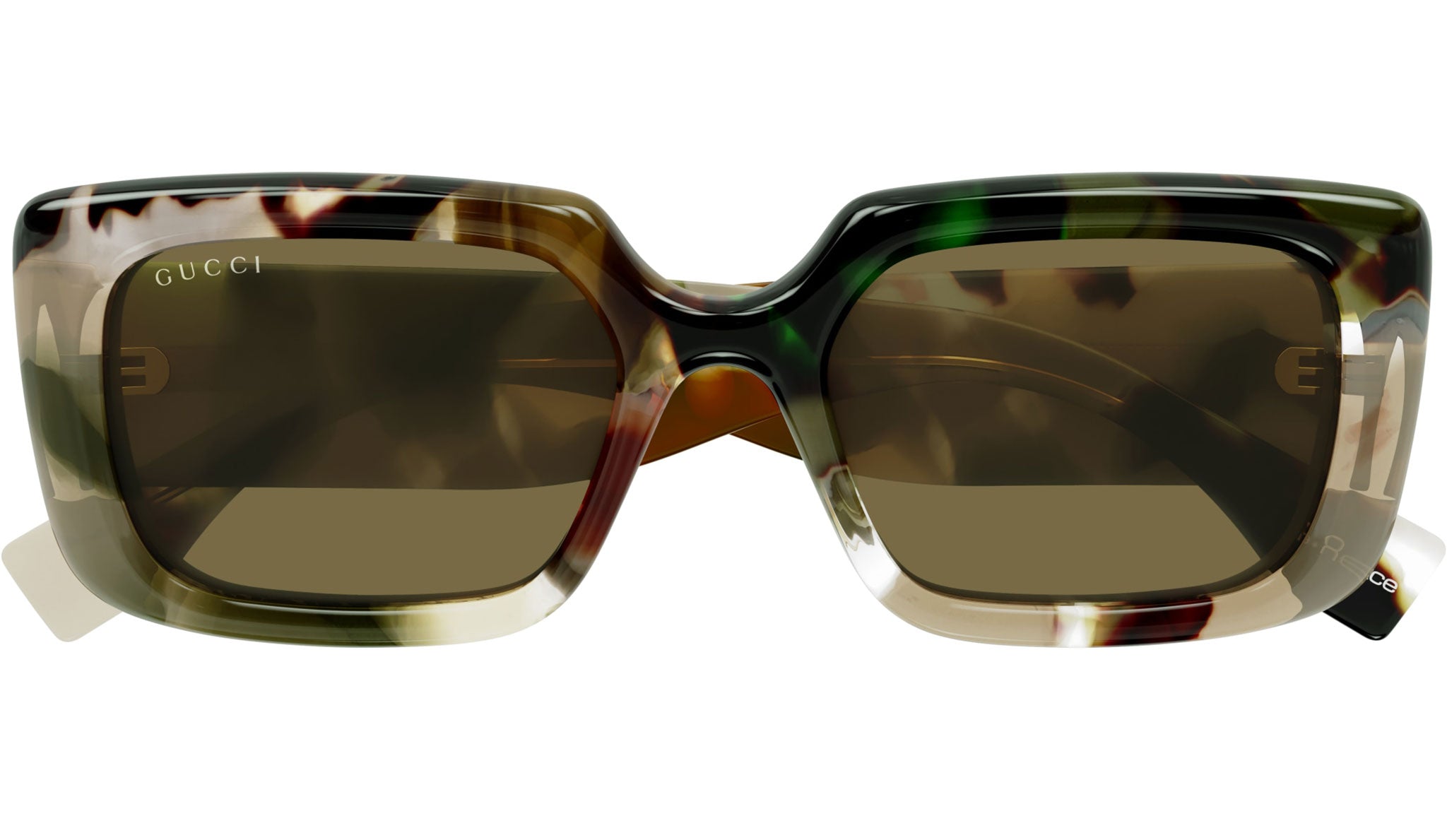 Occhiali da sole GUCCI GG1906S Shiny macro spotted transparent dark forest reace