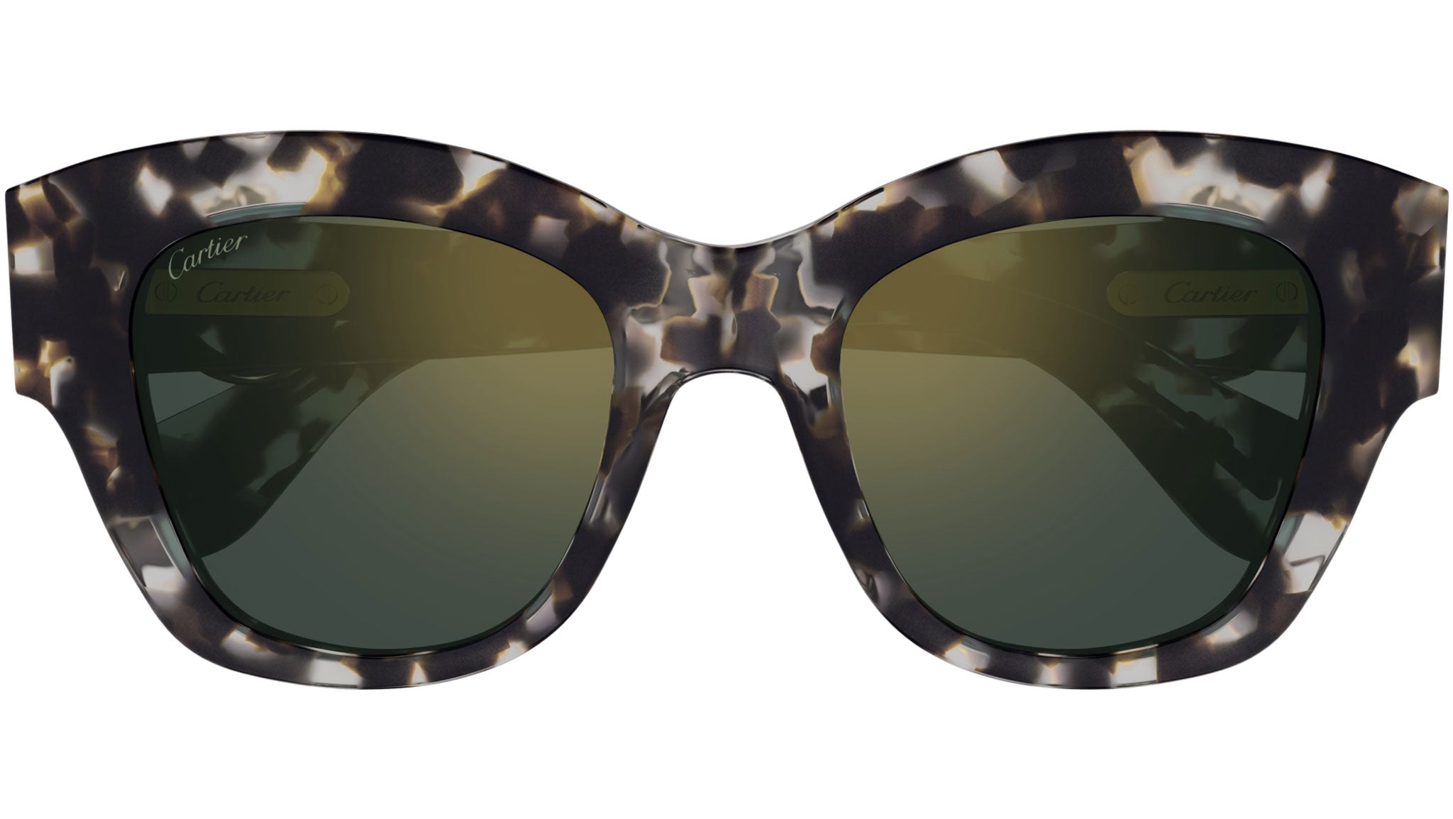 Occhiali da sole CARTIER CT0547S Spotted grey tortoiseshell effect