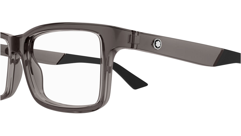 Occhiali da vista MONTBLANC MB0402O Shiny transparent grey
