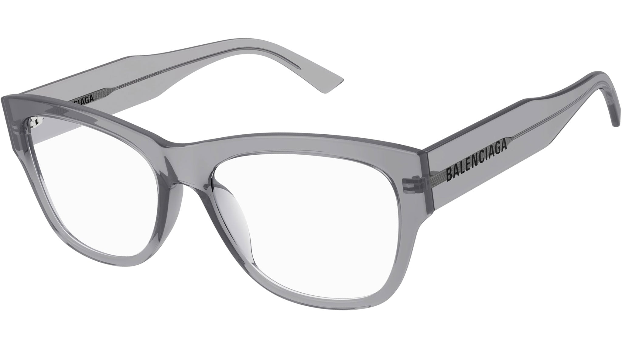 Occhiali da vista BALENCIAGA BB0309O Shiny transparent grey