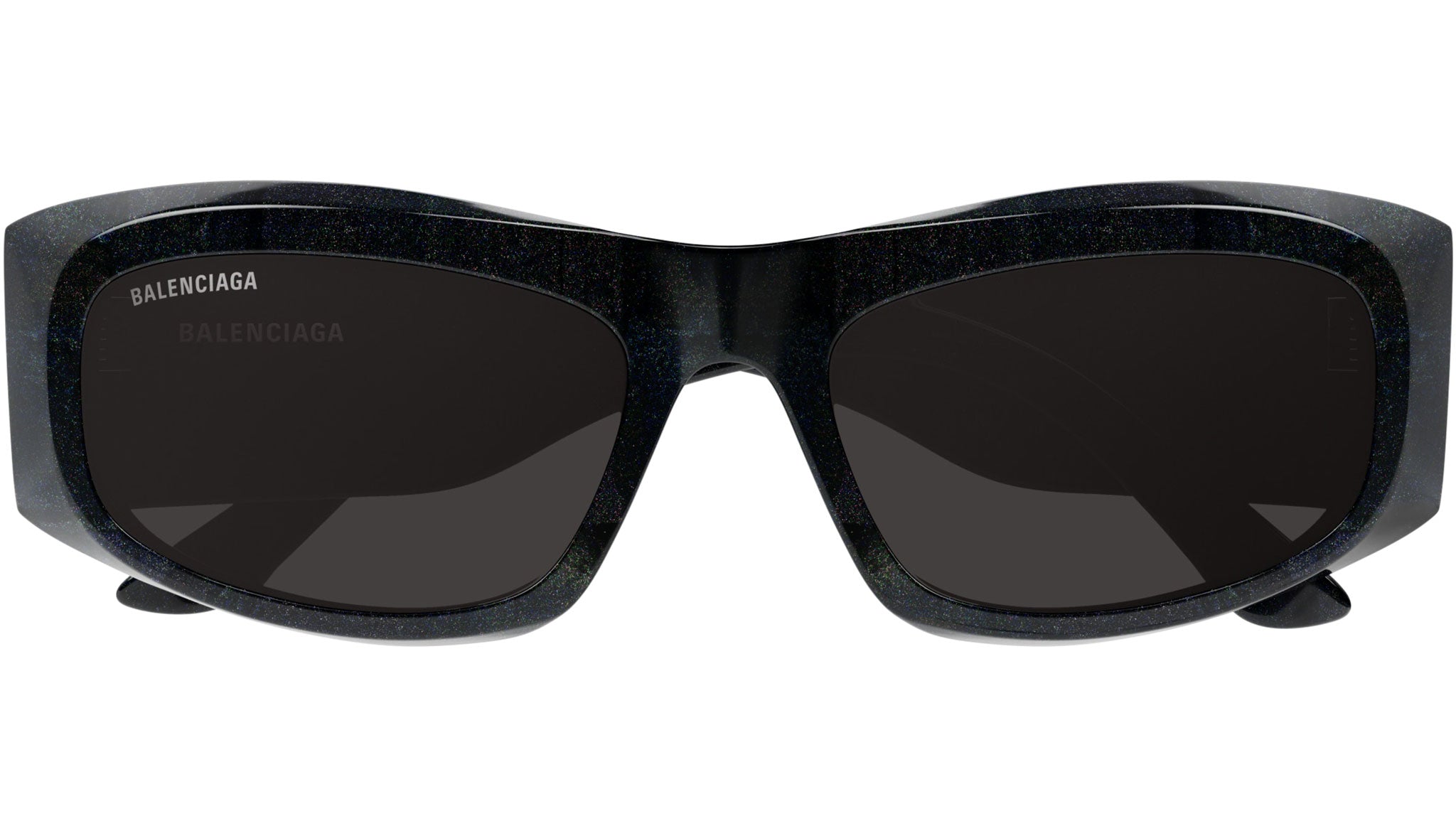 Occhiali da sole BALENCIAGA BB0395S Shiny black "hanger" glitter havana