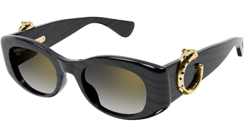 Occhiali da sole CARTIER CT0472S Grey panthère claw