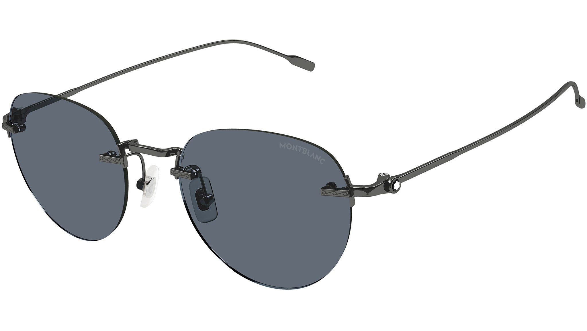 Occhiali da sole MONTBLANC MB0239S Shiny dark ruthenium