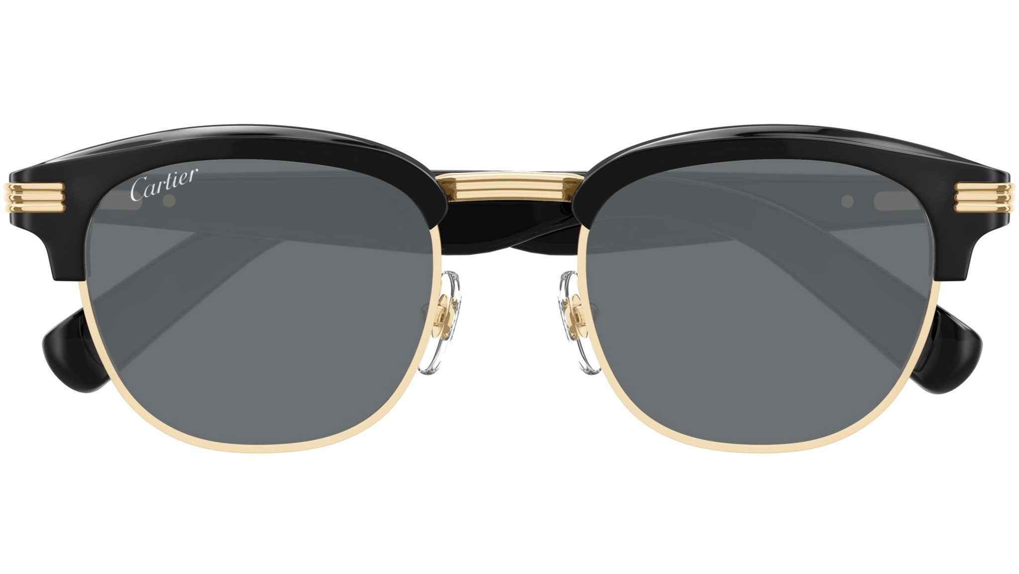 Occhiali da sole CARTIER CT0496S Black with smooth golden finish