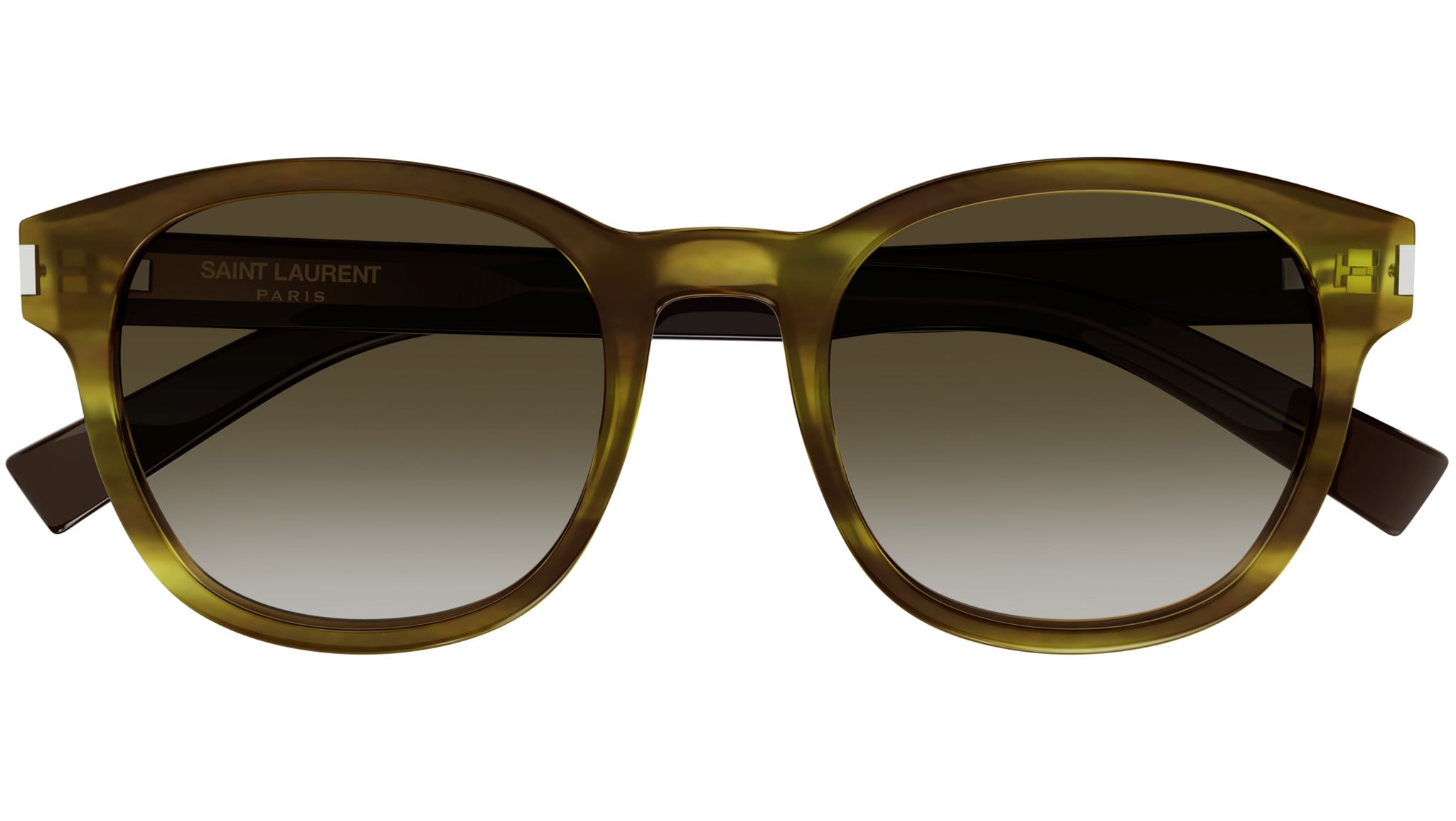Occhiali da sole SAINT LAURENT SL620 Shiny kaki melange havana