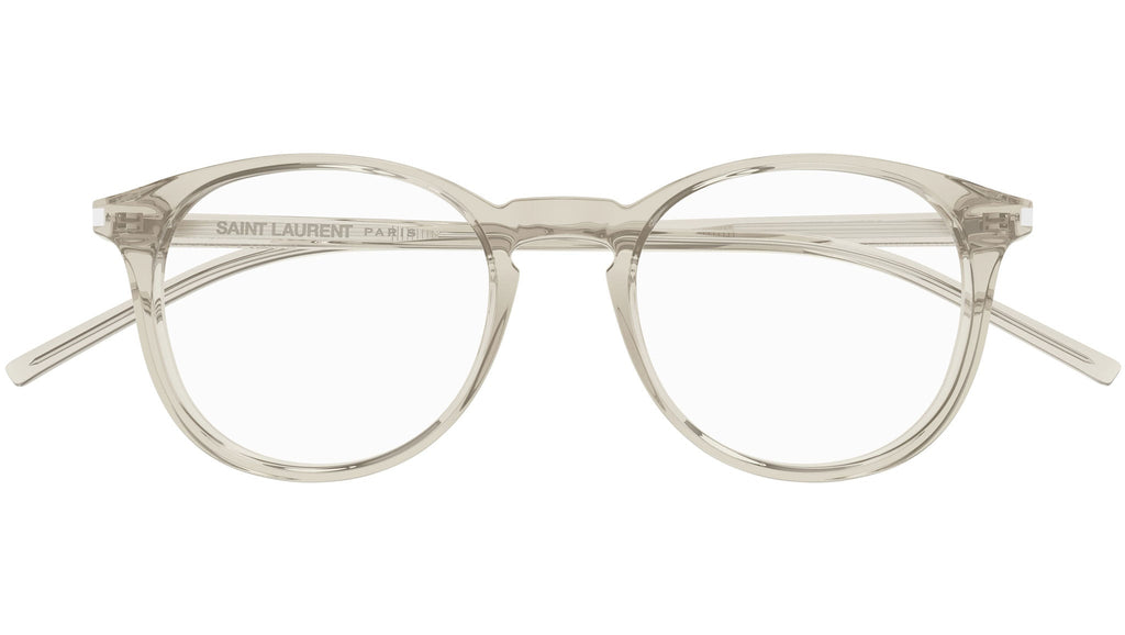 Occhiali da vista SAINT LAURENT Shiny transparent yellow