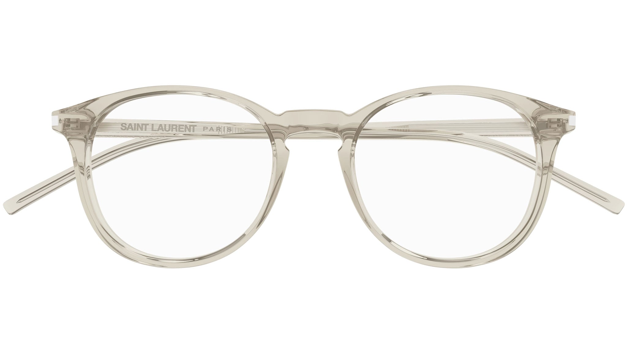 Occhiali da vista SAINT LAURENT Shiny transparent yellow