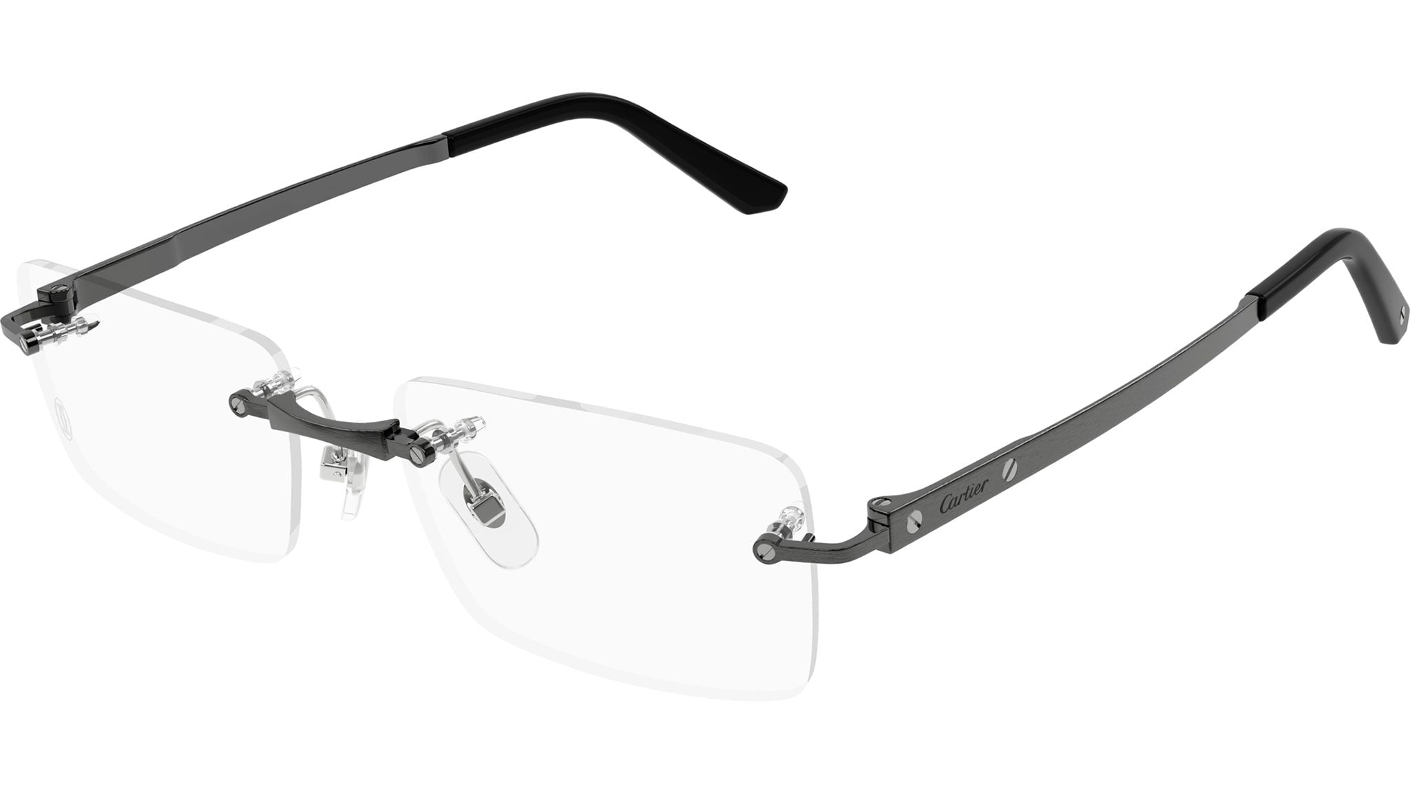 Occhiali da vista CARTIER CT0511O Brushed and smooth dark ruthenium finish