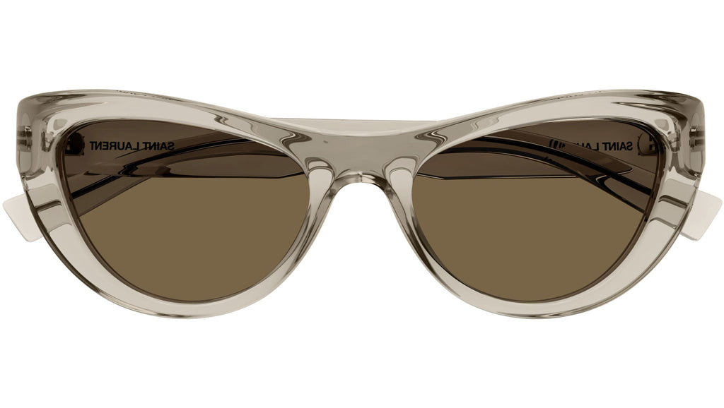 Occhiali da sole SAINT LAURENT SL676 Shiny transparent sand