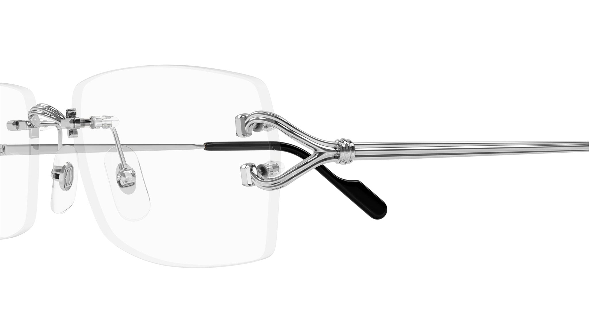 Occhiali da vista CARTIER CT0563O Smooth platinum finish