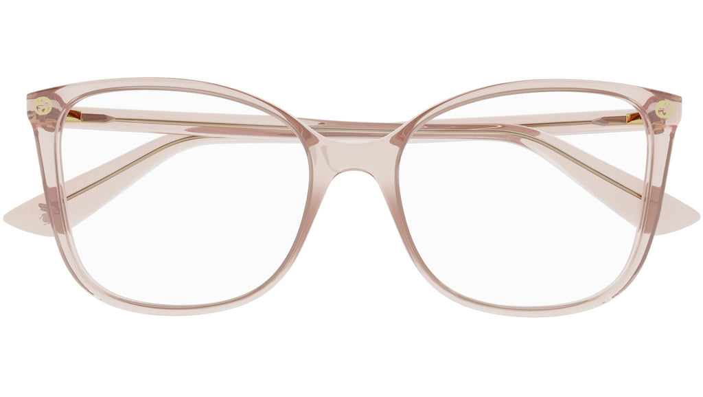 Occhiali da vista GUCCI GG0026O Shiny transparent light peach